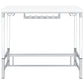 Norcrest 47-inch Acrylic Leg Bar Table White High Gloss