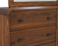 Robyn 6-drawer Dresser with Mirror Dark Walnut