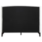 Mosby Upholstered Eastern King Wingback Bed Snow